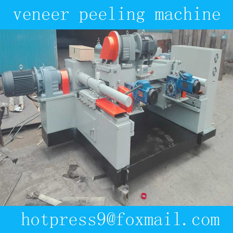 Veneer peeling machine